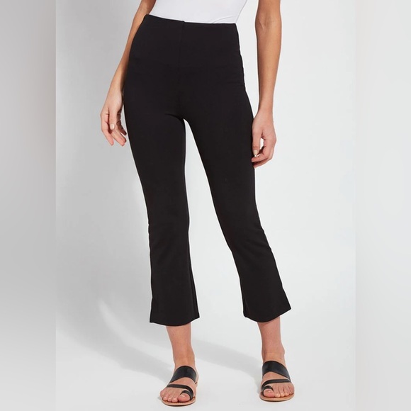 LYSSE Cropped Kick Flare High Rise Black Size‎ Small  (24" Inseam) New with tags - Picture 1 of 11